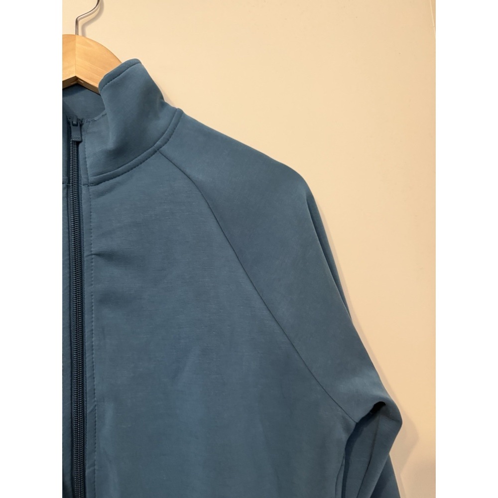 NWT Women Airy Sleek Ribbed Blue Full Zip Jacket - All In Motion Size XS - Picture 6 of 16